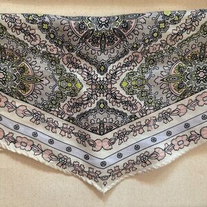 Echo Floral Cream and Pink Scarf